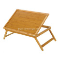 Multi-functional Bamboo Bed Table Wood with Legs Feet